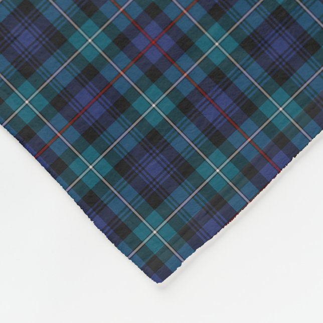 Cobertor De Velo Mackenzie Clan Blue e Turquoise Modern Tartan (Quina)