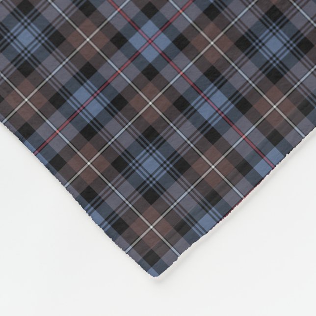 Cobertor De Velo Mackenzie Clan Brown e Blue Reproduction Tartan (Quina)