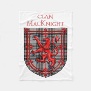 Cobertor De Velo MacKnight Tartan - Xadrez escocesa Rampant