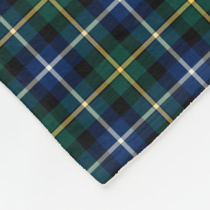 Cobertor De Velo MacNeil da Barra Blue e Green Clan Tartan