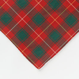 Cobertor De Velo MacPhee Clan Red e Green Tartan