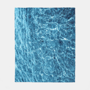 Cobertor De Velo Macro Bubbling Blue Sea Photo