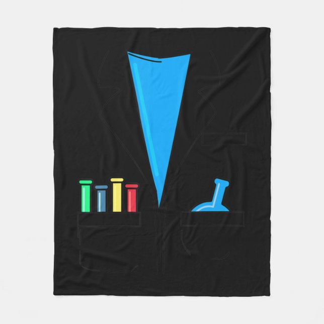 Cobertor De Velo Mad Scientist Figurume Nerd Química Divertimento C (Frente)