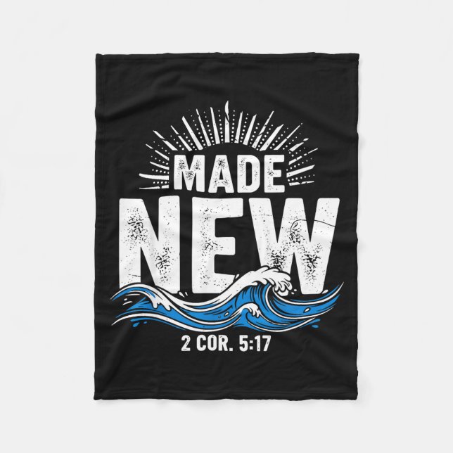 Cobertor De Velo Made New Baptized Baptism  (Frente)