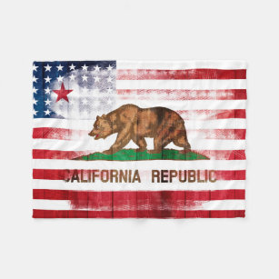 Cobertor De Velo Madeira californiana americana & Paintstrokes da