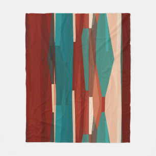 Cobertor De Velo Madeira e Turquesa