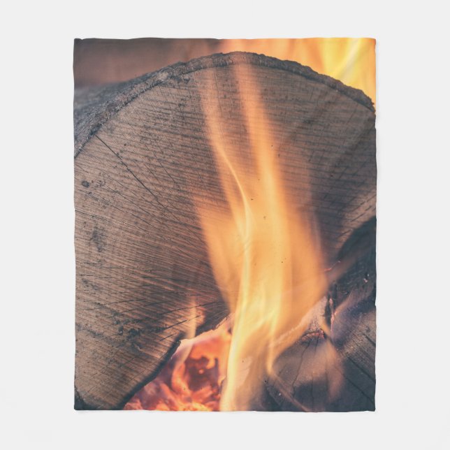 Cobertor De Velo Madeira em chamas (Frente)