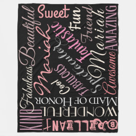 Cobertor De Velo Madrinha de casamento fantástica personaliza palav