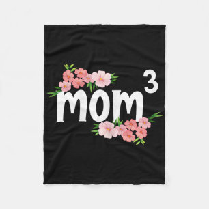 Cobertor De Velo Mãe3 Quadrada Mãe Floral De Três Crianças Moedas