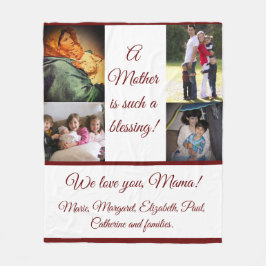 Cobertor De Velo Mãe abençoada com Fotografias Folheto