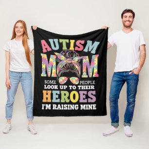 Cobertor De Velo Mãe Autista Criando Herói Coque Desarrumado Autist