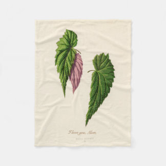 Cobertor De Velo Mãe Botânica Personalizada
