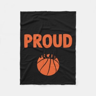 Cobertor De Velo Mãe De Basquete Louco E Orgulhosa - Citações Engra