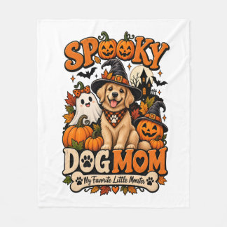 Cobertor De Velo Mãe de Cachorro Assustador no Halloween, Cute Esqu