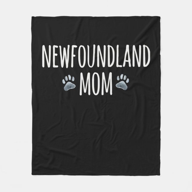 Cobertor De Velo Mãe de cão da Terra Nova | presente de patas para  (Frente)