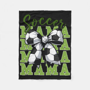 Cobertor De Velo Mãe de Futebol Juvenil Coquette Laço Fofo Irmã Cri