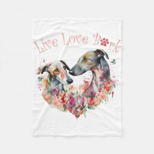 Cobertor De Velo Mãe de Greyhound Floral