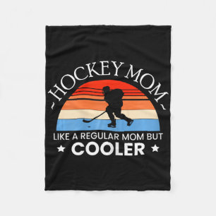Cobertor De Velo Mãe de Hockey no Gelo Jogadora Goleira Patinadora