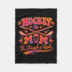 Cobertor De Velo Mãe de Hockey Retrô A Luta É Real Esportes Juvenis