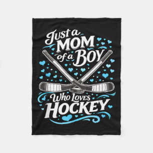 Cobertor De Velo Mãe de Hockey Uma Mãe de um Menino que Ama Hóquei 