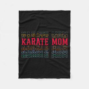 Cobertor De Velo Mãe de Karate Texto Engraçado Camadas Mãe Mãe Trei