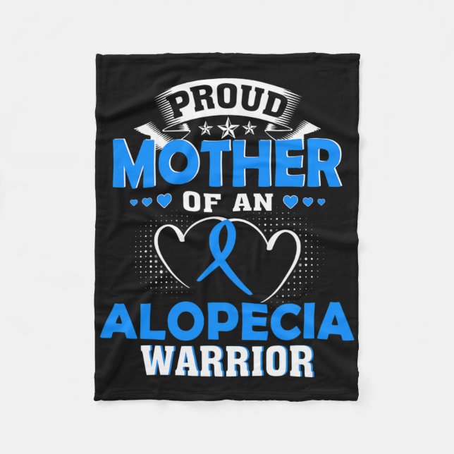 Cobertor De Velo Mãe De Um Guerreiro Da Alopecia (Frente)