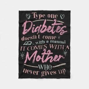 Cobertor De Velo Mãe De Uma Criança Com Diabetes T1d