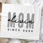 Cobertor De Velo Mãe Desde 20XX Moderno, Píquete Simples<br><div class="desc">Esta design simples e moderna é composta por tipografia sã-serif.</div>