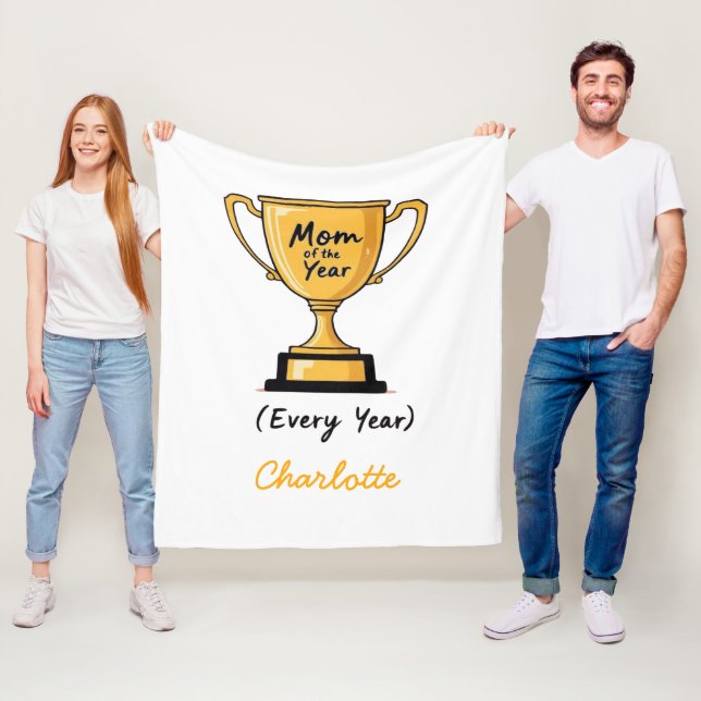 Cobertor De Velo Mãe do Ano | Dia de as mães engraçado e bonito (In Situ)