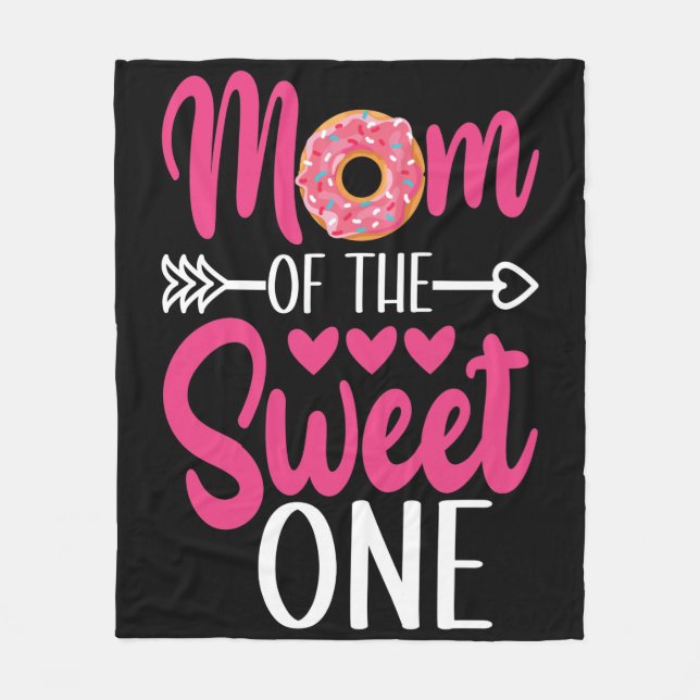 Cobertor De Velo Mãe do Doce Sprinkles Donut (Frente)