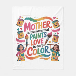 Cobertor De Velo Mãe É O Nome Que Pinta Amor Em Todas As Cores