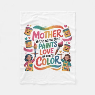 Cobertor De Velo Mãe é o nome que pinta amor em todas as cores