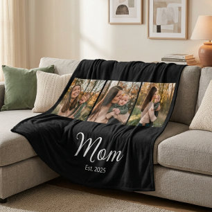 Cobertor De Velo Mãe Estabeleceu Elegante Roteiro Preto 3 Foto