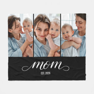 Cobertor De Velo Mãe Estabeleceu Elegante Roteiro Preto 3 Foto