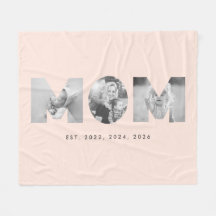 Mãe Estabeleceu Pastel Pêssego Minimalista 3 Foto