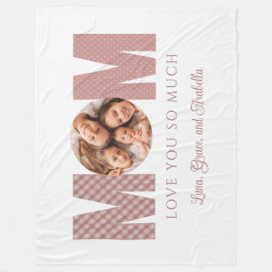 Cobertor De Velo Mãe Foto Fleece Blanket
