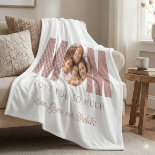 Cobertor De Velo Mãe Foto Fleece Blanket