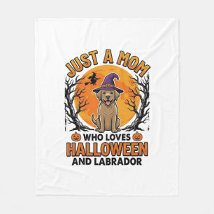 Cobertor De Velo Mãe Labrador de Halloween Design de Cachorro Vinta