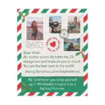 Mãe - Letra Natal - Colagem de Fotos - Hug