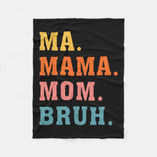 Cobertor De Velo Mãe Mãe Bruh Vintage Retrorando Família Mãe