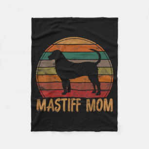 Cobertor De Velo Mãe Mastim Retro Dona de Cachorro Mastiffs Mãe Pet