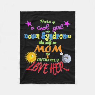 Cobertor De Velo Mãe Orgulhosa de Filha com Síndrome de Down