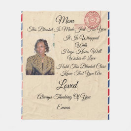 Cobertor De Velo Mãe Personaliza Fleece Blanket