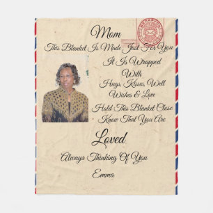 Cobertor De Velo Mãe Personaliza Fleece Blanket