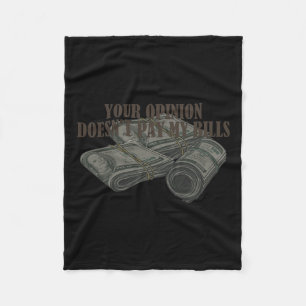 Cobertor De Velo Mãe Slogan Gráfico Sua opinião não paga minha cont