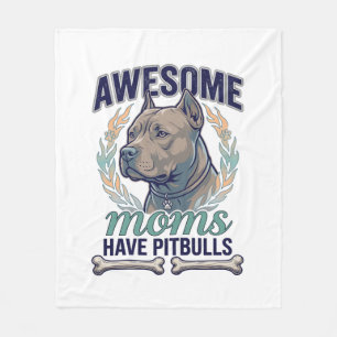 Cobertor De Velo Mães Incríveis Têm Pitbulls Coroa de Osso de Cacho