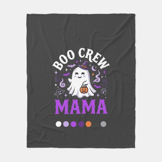 Cobertor De Velo Magia da Mamãe Fantasma de Halloween (Frente)