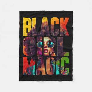 Cobertor De Velo Magia de Menina Negra Afro Rainha Afro-Americana N