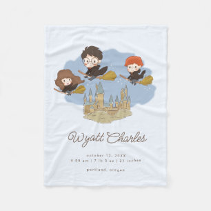 Cobertor De Velo Magia Harry Potter & Hogwarts Bebê Stats