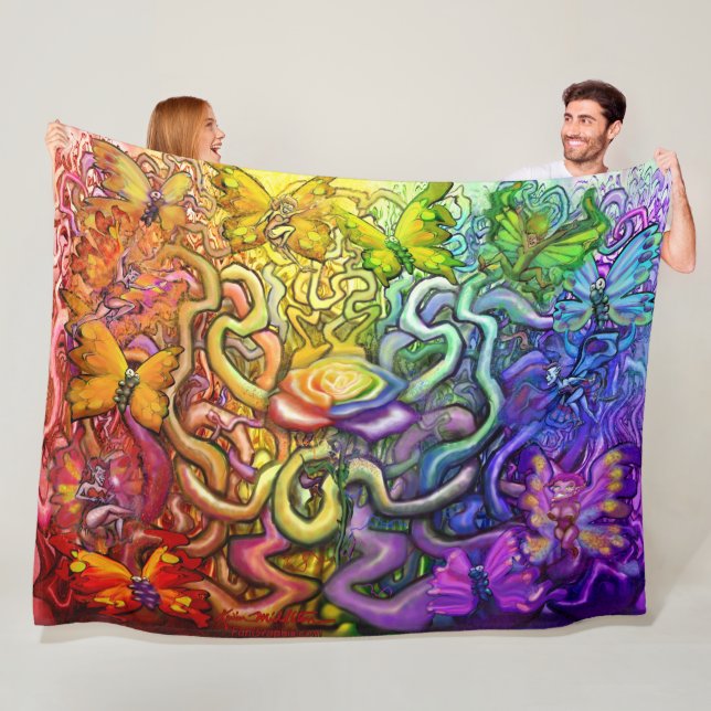Cobertor De Velo Magic Rainbow Fleece Blanket (In Situ)